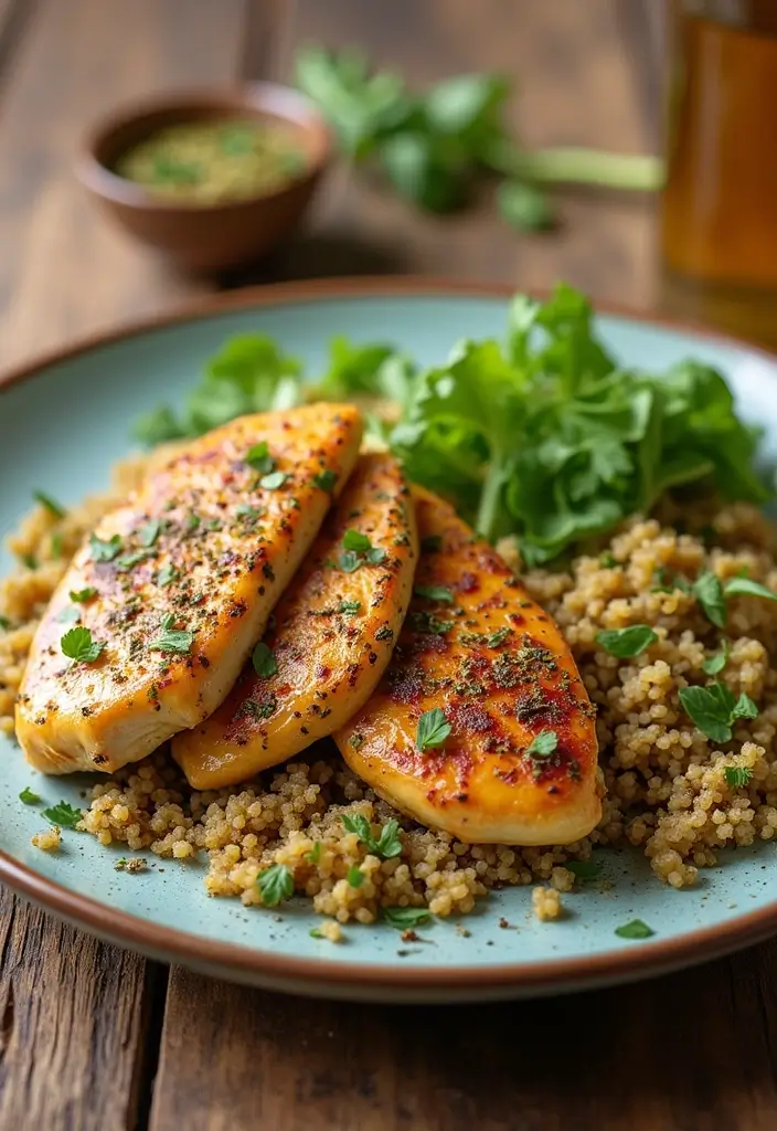 28 Sautéed Chicken Breast Recipes That Are Simple and Savory 24 28 Sautéed Chicken Breast Recipes That Are Simple and Savory - 23. Herbed Chicken with Quinoa