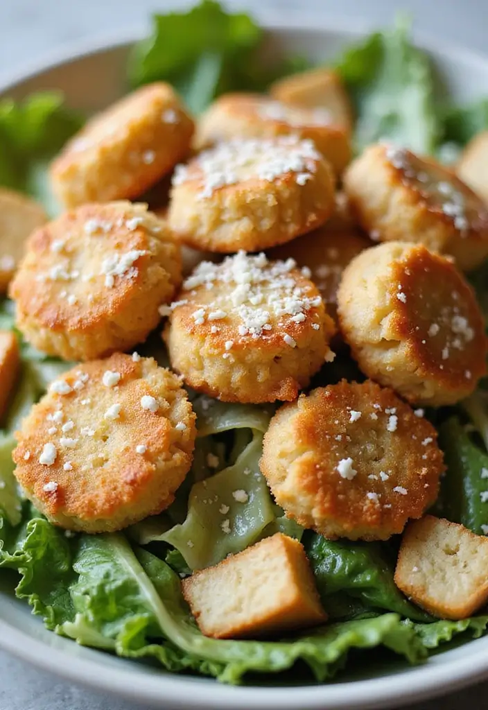 29 Canned Chicken Nuggets Air Fryer Hacks That Actually Work 24 29 Canned Chicken Nuggets Air Fryer Hacks That Actually Work - 23. Chicken Nugget Caesar Salad