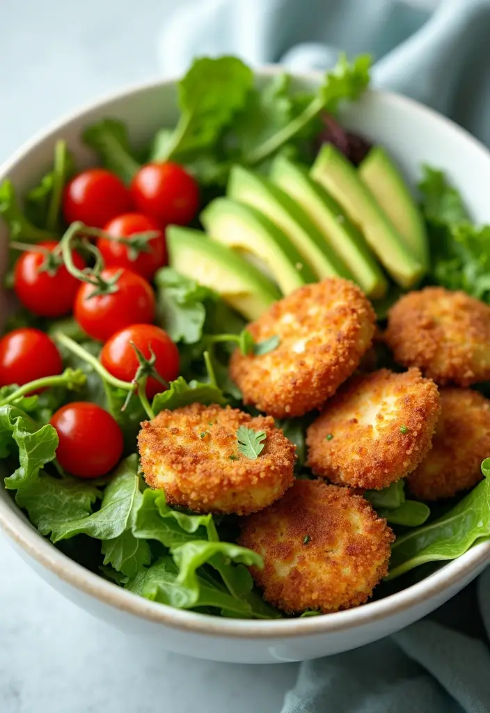 29 Canned Chicken Nuggets Air Fryer Hacks That Actually Work 4 29 Canned Chicken Nuggets Air Fryer Hacks That Actually Work - 3. Chicken Nugget Salad Bowls