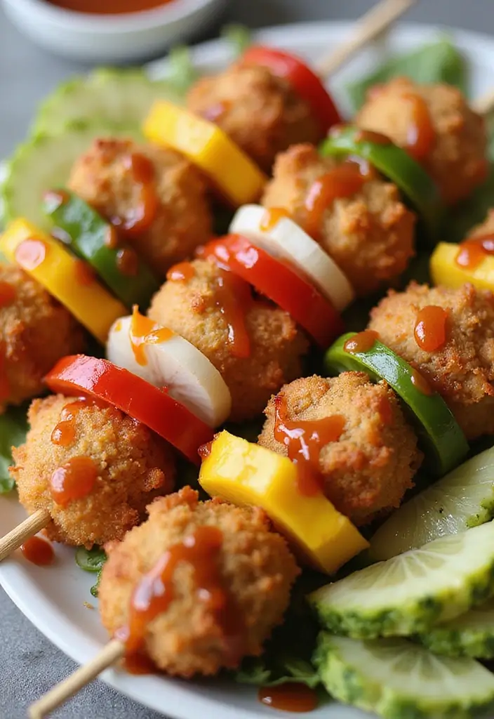 29 Canned Chicken Nuggets Air Fryer Hacks That Actually Work 10 29 Canned Chicken Nuggets Air Fryer Hacks That Actually Work - 9. Sweet and Sour Chicken Nugget Kabobs