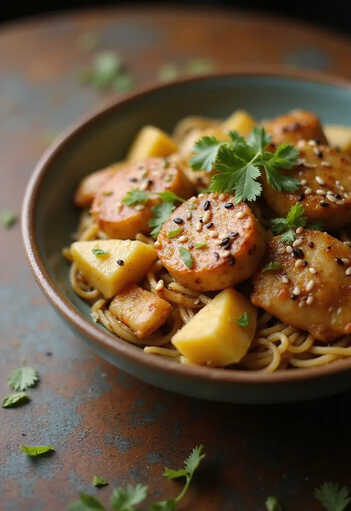 29 Chicken Pineapple Stir Fry Recipes That Taste Sweet & Savory 16 29 Chicken Pineapple Stir Fry Recipes That Taste Sweet & Savory - 15. Pineapple Chicken Stir Fry with Sesame Noodles