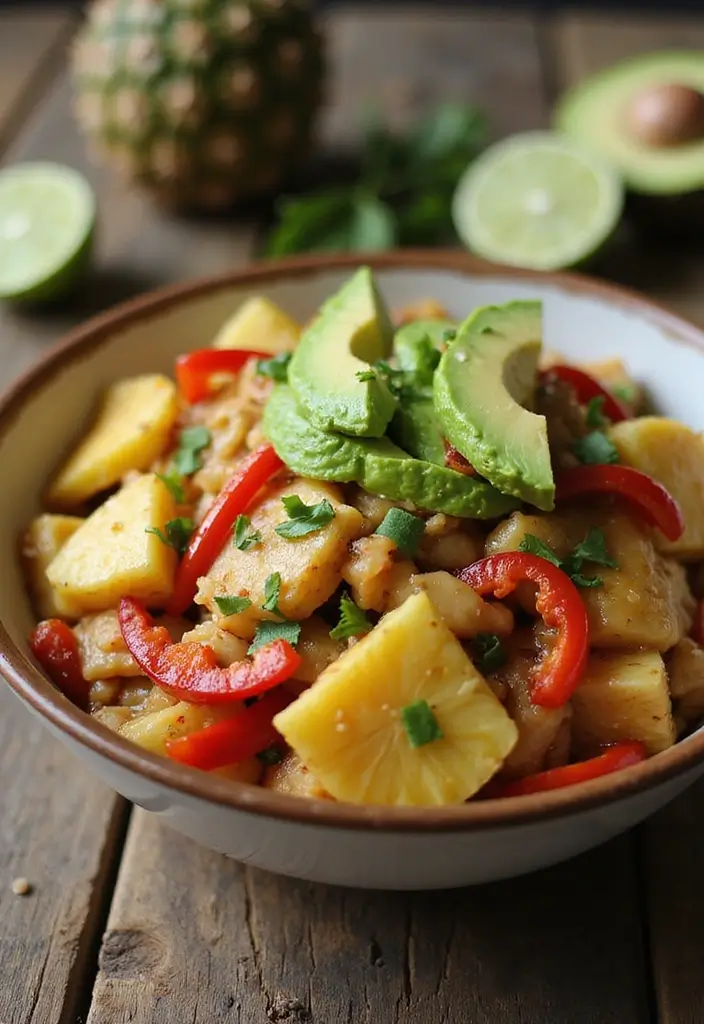 29 Chicken Pineapple Stir Fry Recipes That Taste Sweet & Savory 18 29 Chicken Pineapple Stir Fry Recipes That Taste Sweet & Savory - 17. Pineapple Chicken Stir Fry with Avocado