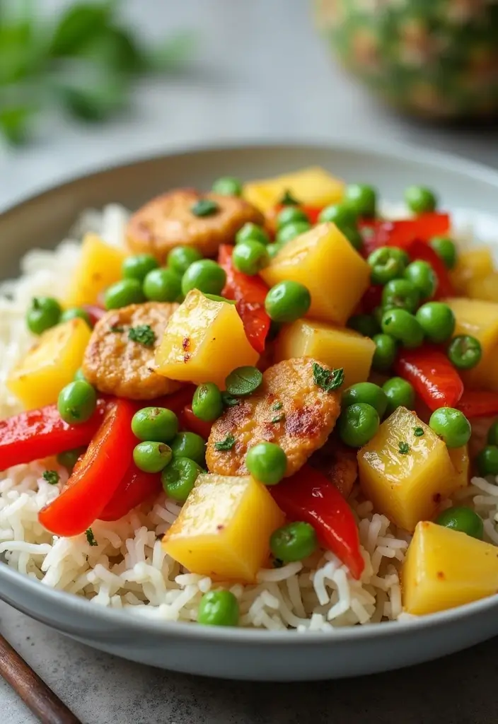 29 Chicken Pineapple Stir Fry Recipes That Taste Sweet & Savory 21 29 Chicken Pineapple Stir Fry Recipes That Taste Sweet & Savory - 20. Pineapple Chicken Stir Fry with Edamame