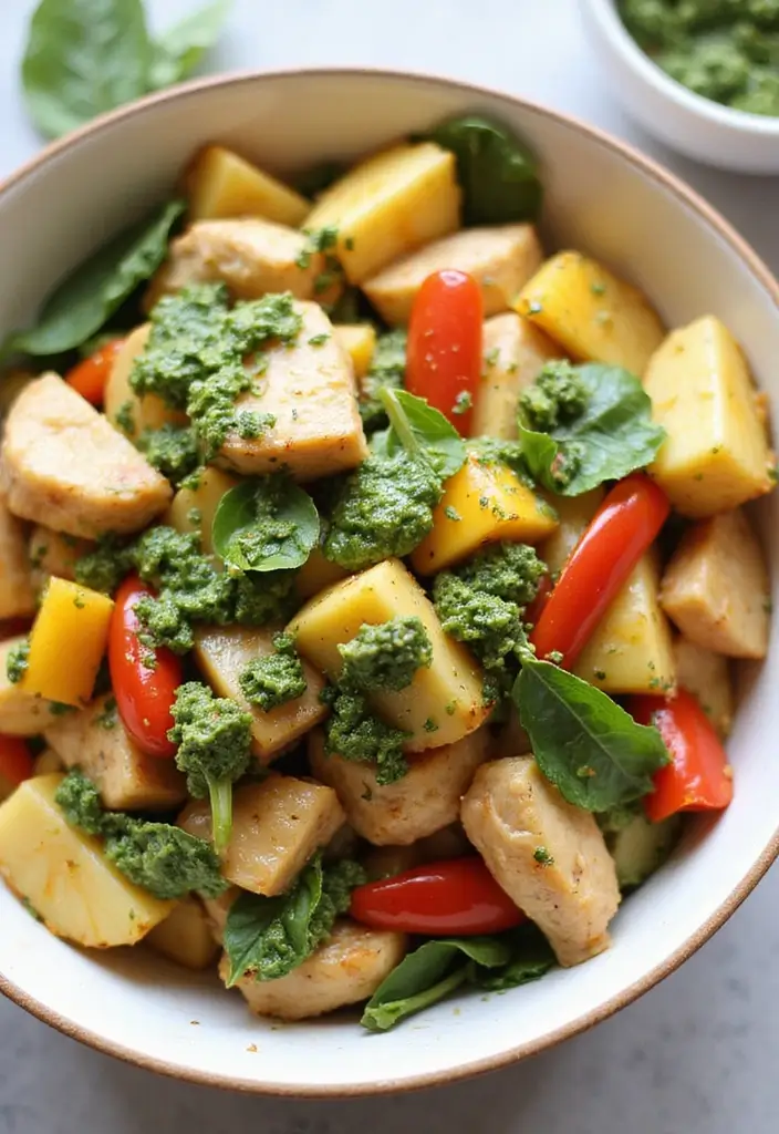 29 Chicken Pineapple Stir Fry Recipes That Taste Sweet & Savory 30 29 Chicken Pineapple Stir Fry Recipes That Taste Sweet & Savory - 29. Pineapple Chicken Stir Fry with Spinach Pesto