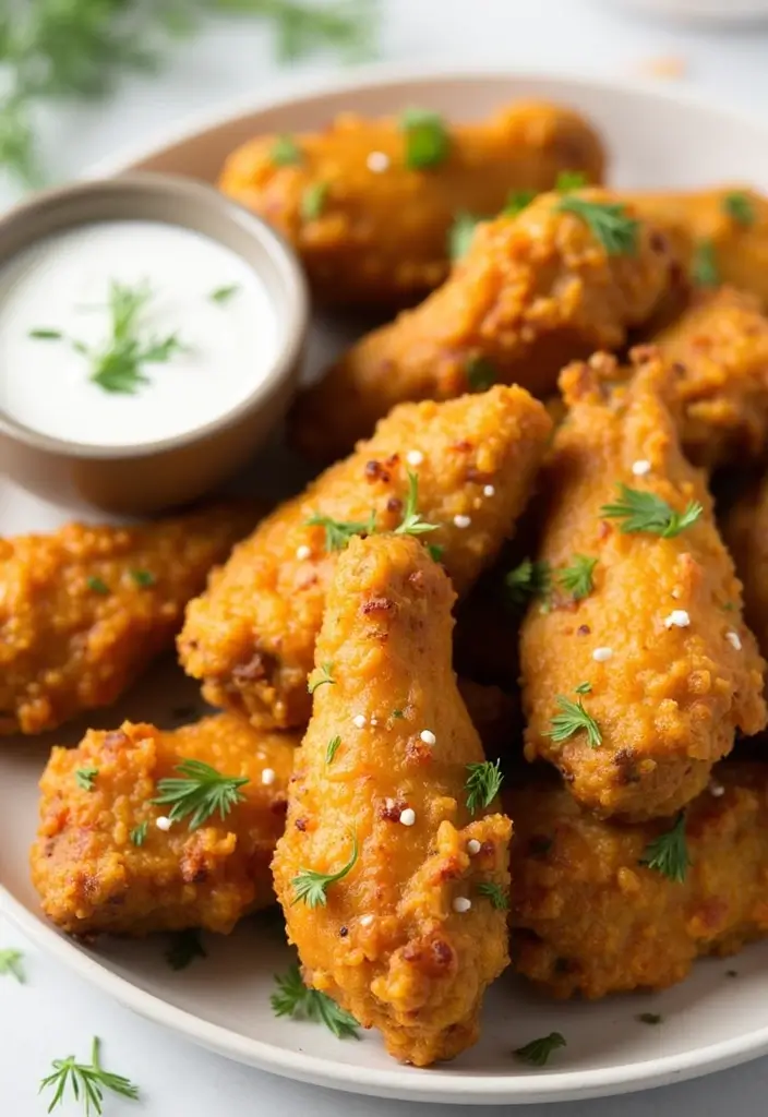 29 Chicken Wing Recipes Fried to Golden Perfection 20 29 Chicken Wing Recipes Fried to Golden Perfection - 19. Dill Pickle Wings