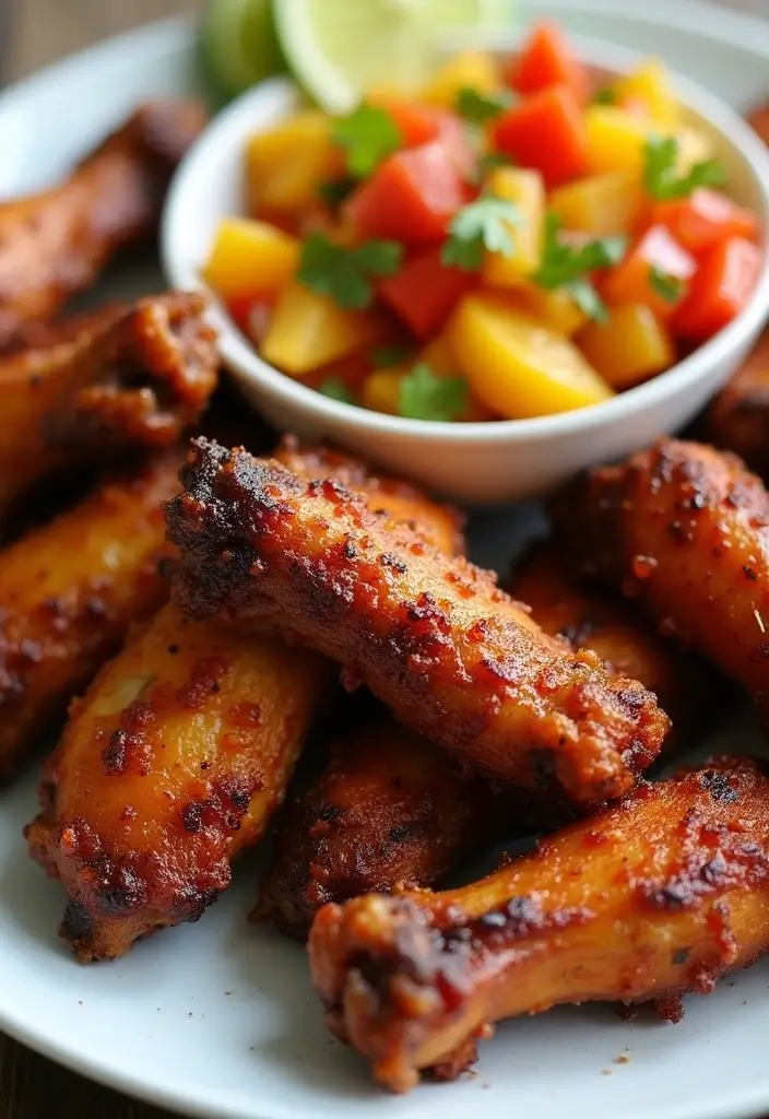 29 Chicken Wing Recipes Fried to Golden Perfection 9 29 Chicken Wing Recipes Fried to Golden Perfection - 8. Caribbean Jerk Wings