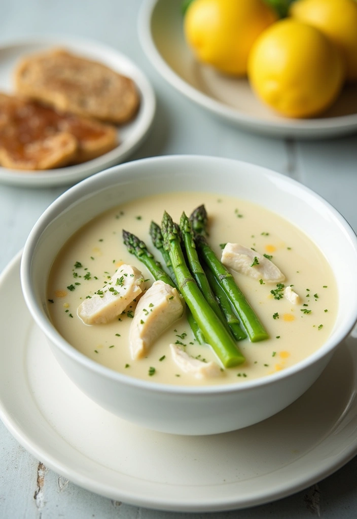 29 Cream of Chicken Soup Recipes That Are Smooth & Satisfying 18 29 Cream of Chicken Soup Recipes That Are Smooth & Satisfying - 17. Cream of Chicken Soup with Asparagus