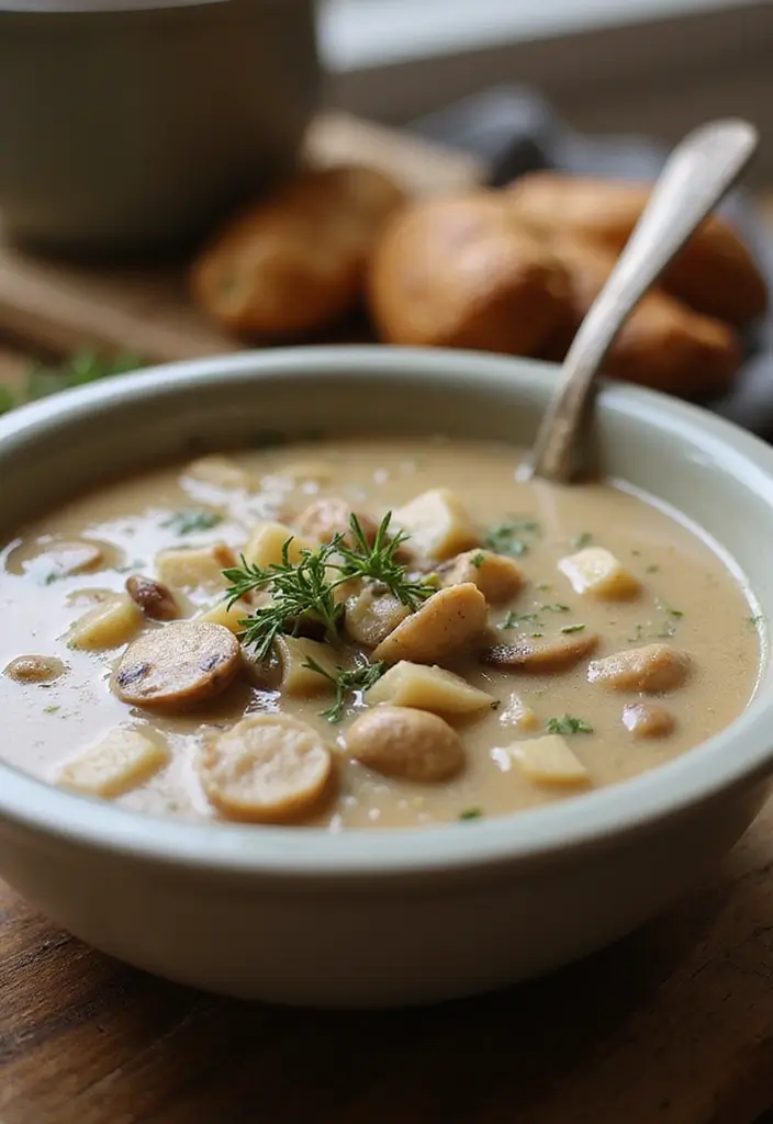29 Cream of Chicken Soup Recipes That Are Smooth & Satisfying 3 29 Cream of Chicken Soup Recipes That Are Smooth & Satisfying - 2. Creamy Mushroom Chicken Soup