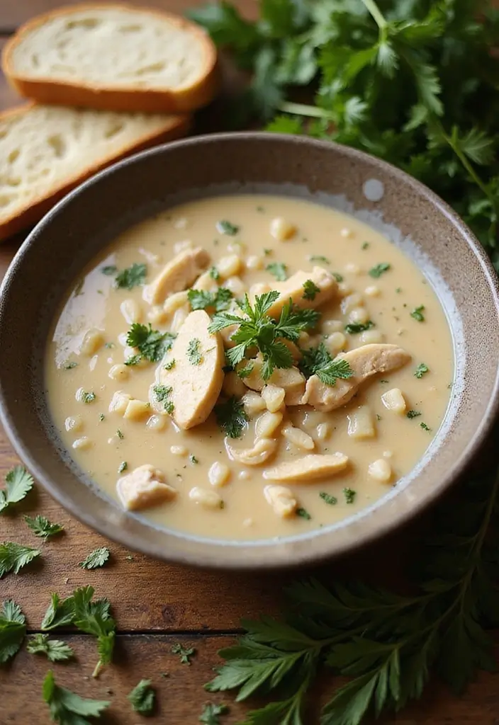 29 Cream of Chicken Soup Recipes That Are Smooth & Satisfying 26 29 Cream of Chicken Soup Recipes That Are Smooth & Satisfying - 25. Cream of Chicken Soup with Barley