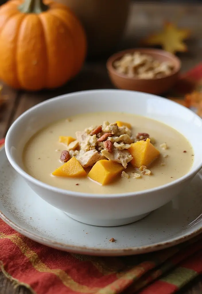 29 Cream of Chicken Soup Recipes That Are Smooth & Satisfying 28 29 Cream of Chicken Soup Recipes That Are Smooth & Satisfying - 27. Cream of Chicken Soup with Acorn Squash
