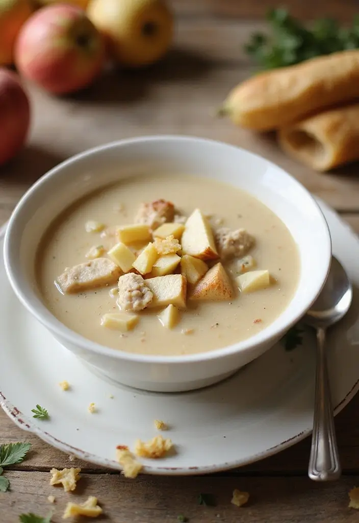 29 Cream of Chicken Soup Recipes That Are Smooth & Satisfying 30 29 Cream of Chicken Soup Recipes That Are Smooth & Satisfying - 29. Cream of Chicken Soup with Apples