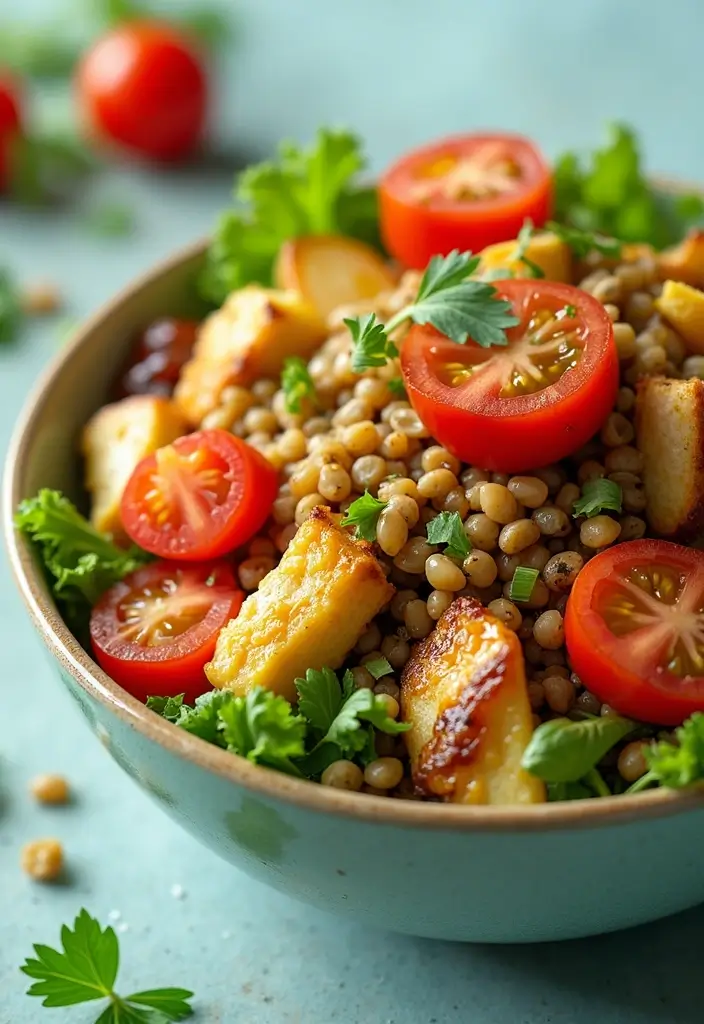 29 Creamy Honey Mustard Chicken Recipes That Feel Balanced & Sweet 27 29 Creamy Honey Mustard Chicken Recipes That Feel Balanced & Sweet - 26. Honey Mustard Chicken and Lentil Salad