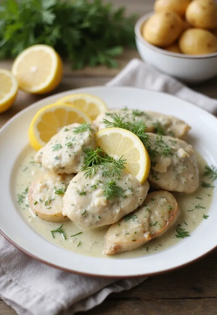 29 Dairy Free Marry Me Chicken Recipes That Are Rich & Romantic 29 29 Dairy Free Marry Me Chicken Recipes That Are Rich & Romantic - 28. Creamy Dill Dairy Free Marry Me Chicken