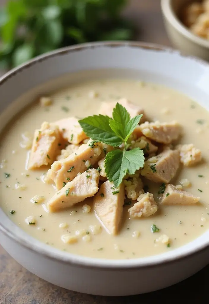 29 Homemade Cream of Chicken Soup Recipes That Beat Store-Bought 17 29 Homemade Cream of Chicken Soup Recipes That Beat Store-Bought - 16. Cream of Chicken Soup with Quinoa