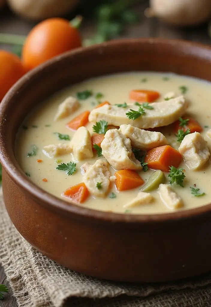 29 Homemade Cream of Chicken Soup Recipes That Beat Store-Bought 23 29 Homemade Cream of Chicken Soup Recipes That Beat Store-Bought - 22. Rustic Cream of Chicken Soup