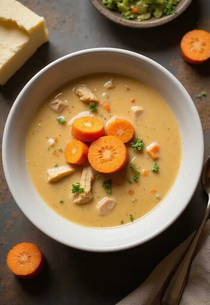 29 Homemade Cream of Chicken Soup Recipes That Beat Store-Bought 29 29 Homemade Cream of Chicken Soup Recipes That Beat Store-Bought - 28. Creamy Chicken and Carrot Soup
