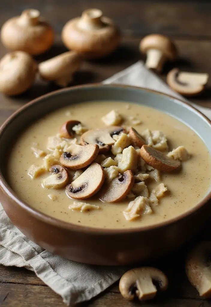 29 Homemade Cream of Chicken Soup Recipes That Beat Store-Bought 4 29 Homemade Cream of Chicken Soup Recipes That Beat Store-Bought - 3. Creamy Chicken and Mushroom Soup