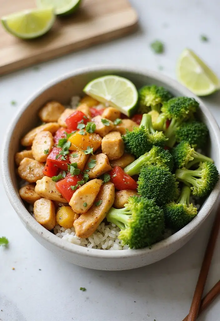 29 Honey Lime Chicken Bowl Recipes That Are Fresh and Tangy 12 29 Honey Lime Chicken Bowl Recipes That Are Fresh and Tangy - 11. Honey Lime Chicken and Broccoli Bowl