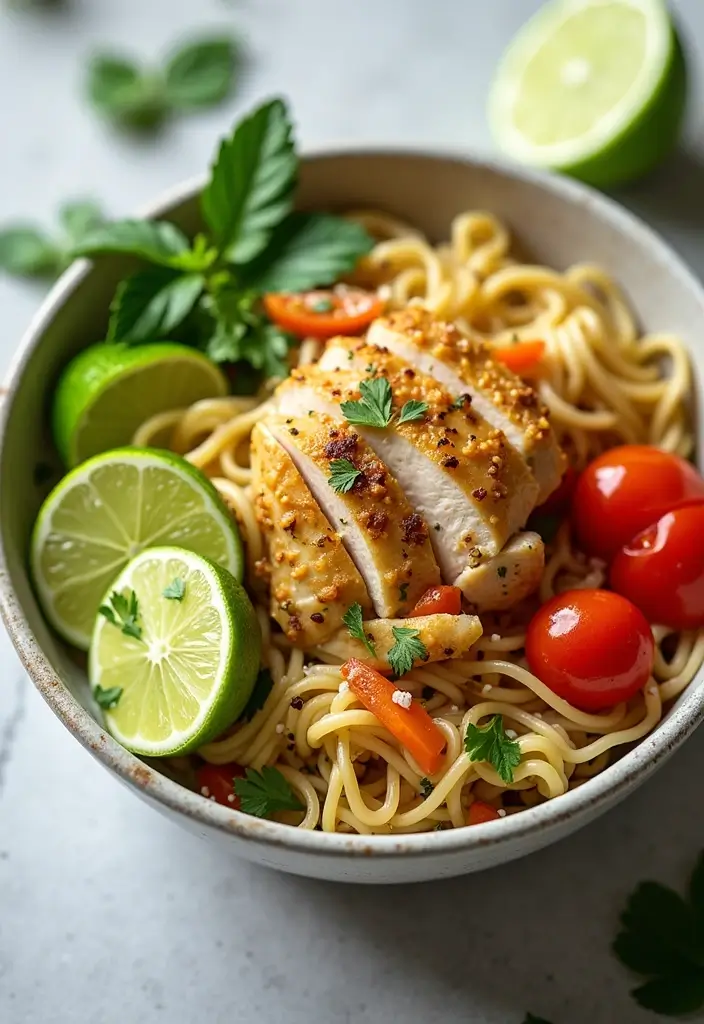 29 Honey Lime Chicken Bowl Recipes That Are Fresh and Tangy 13 29 Honey Lime Chicken Bowl Recipes That Are Fresh and Tangy - 12. Honey Lime Chicken Pasta Bowl