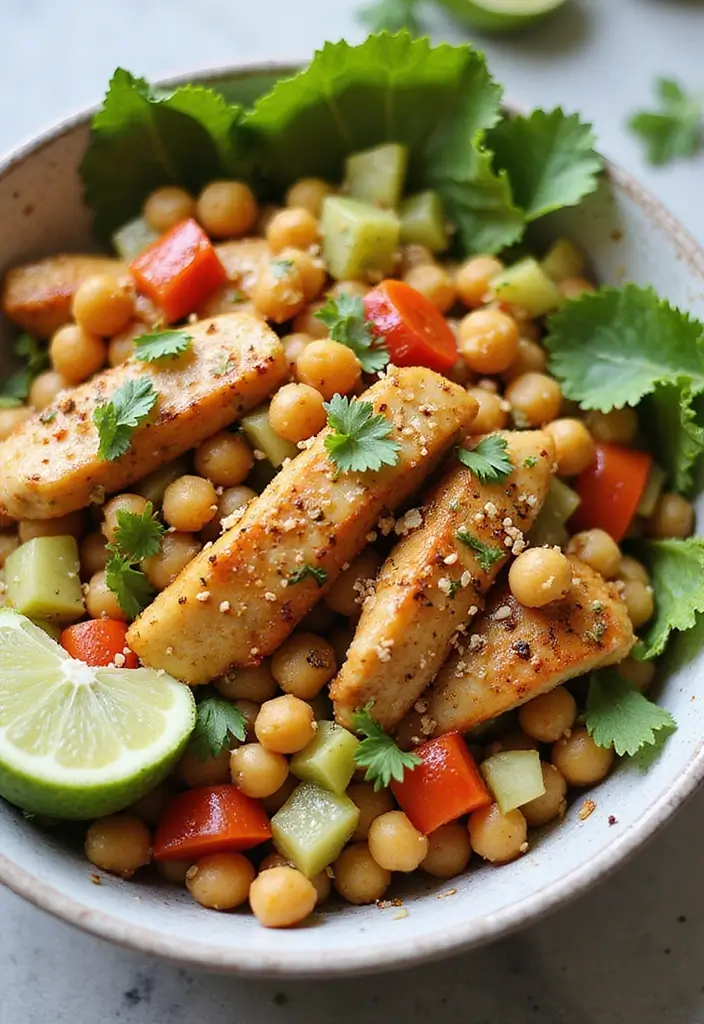 29 Honey Lime Chicken Bowl Recipes That Are Fresh and Tangy 15 29 Honey Lime Chicken Bowl Recipes That Are Fresh and Tangy - 14. Honey Lime Chicken and Chickpea Bowl