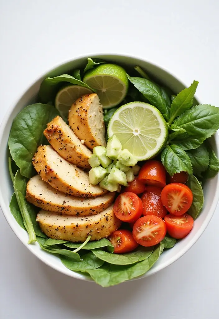 29 Honey Lime Chicken Bowl Recipes That Are Fresh and Tangy 22 29 Honey Lime Chicken Bowl Recipes That Are Fresh and Tangy - 21. Honey Lime Chicken and Spinach Bowl