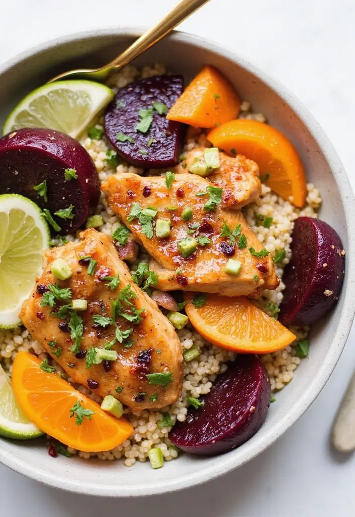 29 Honey Lime Chicken Bowl Recipes That Are Fresh and Tangy 29 29 Honey Lime Chicken Bowl Recipes That Are Fresh and Tangy - 28. Honey Lime Chicken and Beet Bowl
