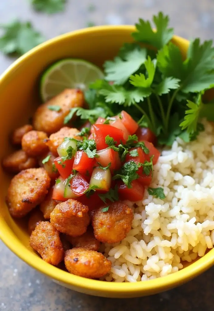 29 Honey Lime Chicken Bowl Recipes That Are Fresh and Tangy 5 29 Honey Lime Chicken Bowl Recipes That Are Fresh and Tangy - 4. Cilantro Lime Rice Honey Chicken Bowl