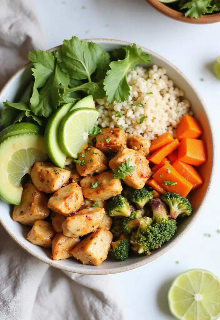 29 Honey Lime Chicken Bowl Recipes That Are Fresh and Tangy 8 29 Honey Lime Chicken Bowl Recipes That Are Fresh and Tangy - 7. Honey Lime Chicken Buddha Bowl