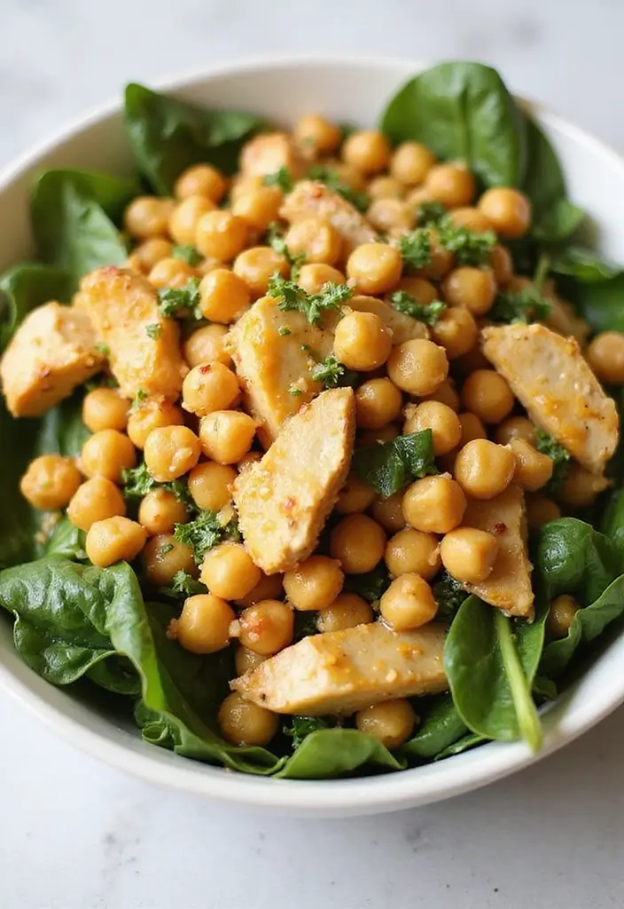 29 Honey Mustard Chicken Salad Recipes That Are Crisp & Refreshing 14 29 Honey Mustard Chicken Salad Recipes That Are Crisp & Refreshing - 13. Honey Mustard Chicken Salad with Chickpeas