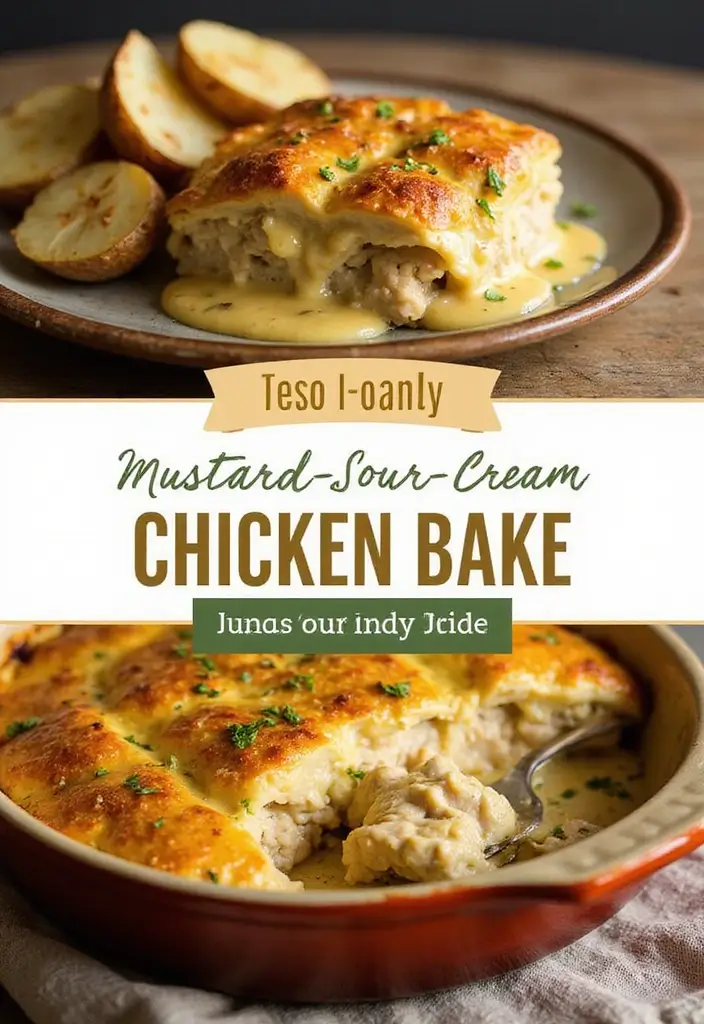 29 Mustard Sauce for Chicken Recipes That Add Tangy Perfection 22 29 Mustard Sauce for Chicken Recipes That Add Tangy Perfection - 21. Mustard-Sour Cream Chicken Bake