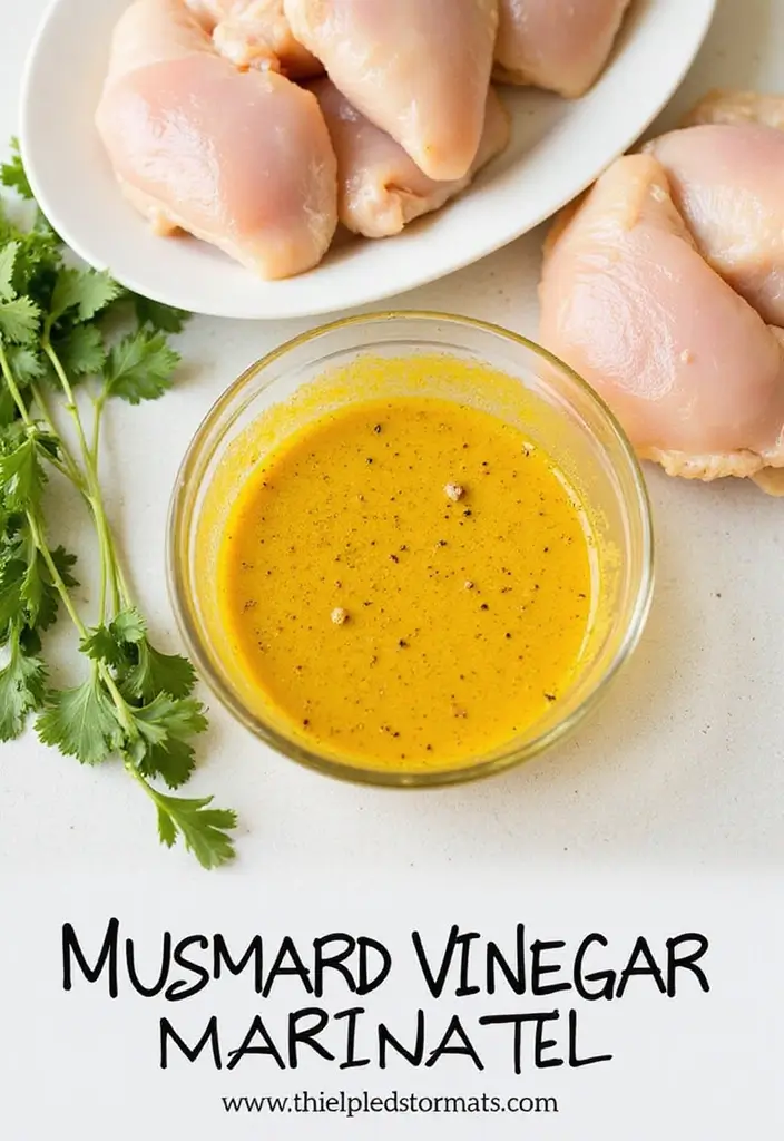29 Mustard Sauce for Chicken Recipes That Add Tangy Perfection 24 29 Mustard Sauce for Chicken Recipes That Add Tangy Perfection - 23. Mustard-Vinegar Chicken Marinade