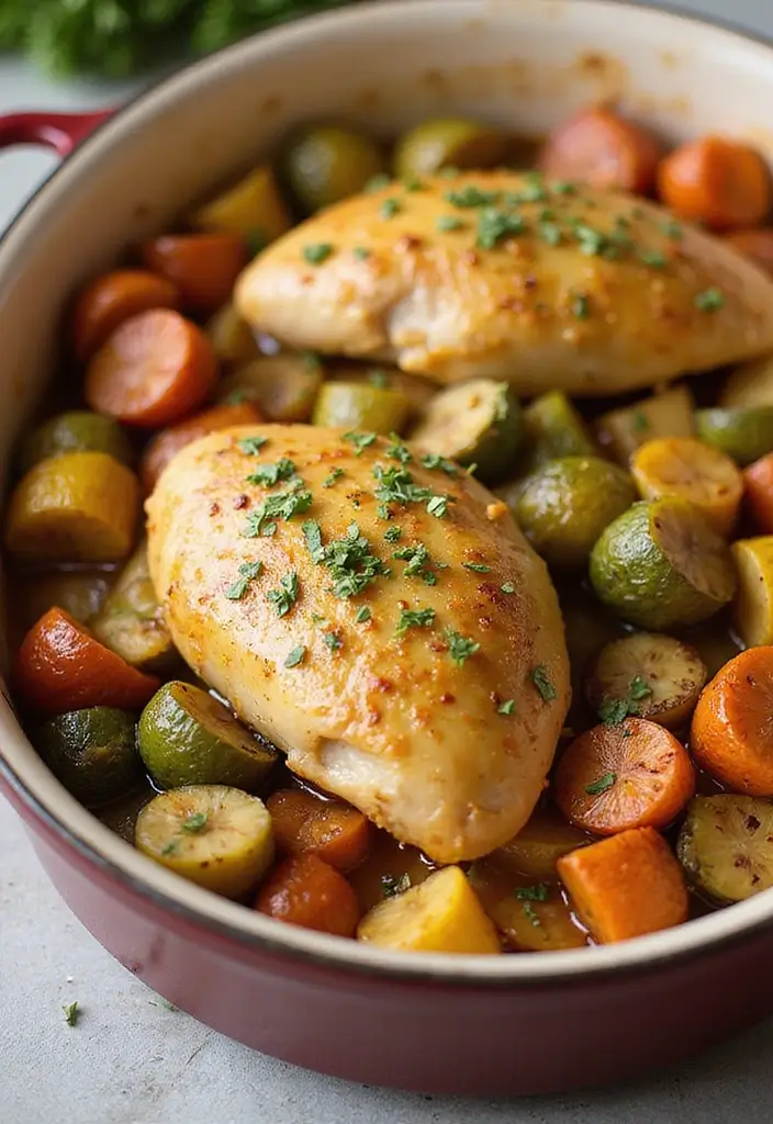 29 Mustard Sauce for Chicken Recipes That Add Tangy Perfection 26 29 Mustard Sauce for Chicken Recipes That Add Tangy Perfection - 25. Mustard-Roasted Vegetable Chicken Bake