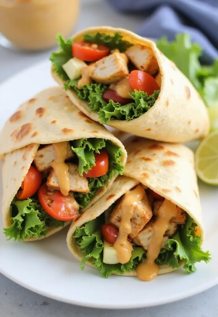 29 Mustard Sauce for Chicken Recipes That Add Tangy Perfection 28 29 Mustard Sauce for Chicken Recipes That Add Tangy Perfection - 27. Mustard-Tahini Chicken Wraps
