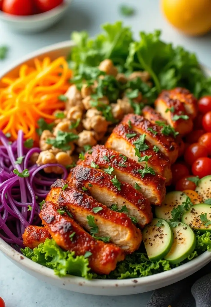 29 No Mayo Chicken Salad Recipes That Are Light & Refreshing 11 29 No Mayo Chicken Salad Recipes That Are Light & Refreshing - 10. BBQ Chicken Salad