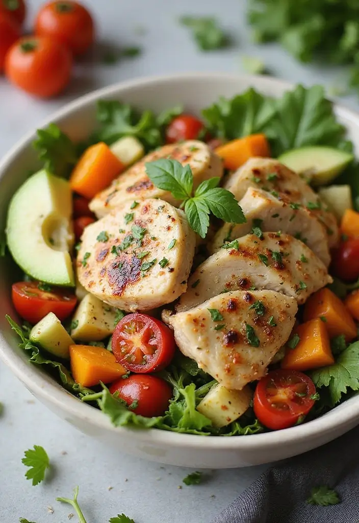 29 No Mayo Chicken Salad Recipes That Are Light & Refreshing 13 29 No Mayo Chicken Salad Recipes That Are Light & Refreshing - 12. Mediterranean Chicken Salad