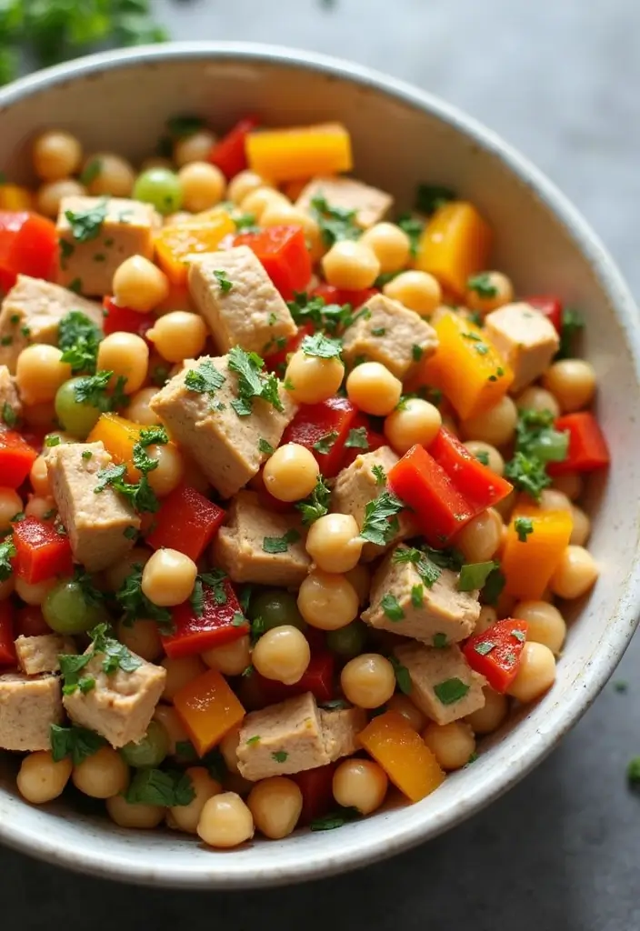 29 No Mayo Chicken Salad Recipes That Are Light & Refreshing 15 29 No Mayo Chicken Salad Recipes That Are Light & Refreshing - 14. Chickpea Chicken Salad