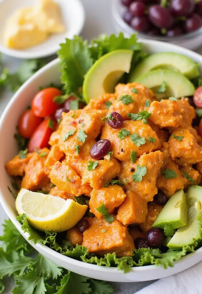 29 No Mayo Chicken Salad Recipes That Are Light & Refreshing 16 29 No Mayo Chicken Salad Recipes That Are Light & Refreshing - 15. Buffalo Chicken Salad