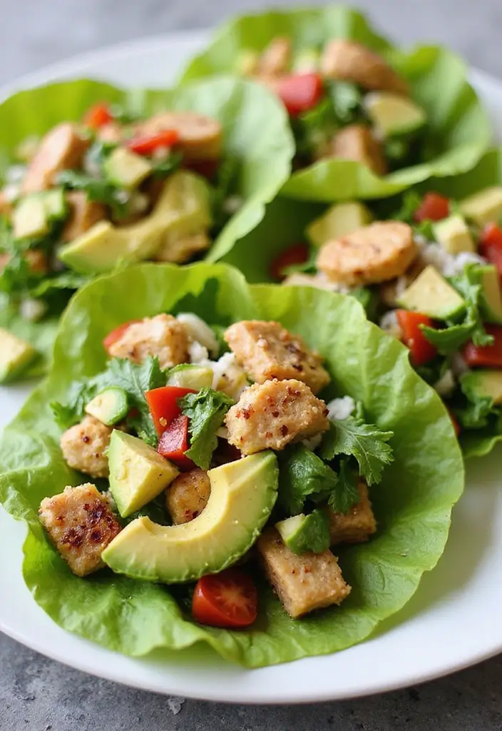 29 No Mayo Chicken Salad Recipes That Are Light & Refreshing 3 29 No Mayo Chicken Salad Recipes That Are Light & Refreshing - 2. Avocado Chicken Salad