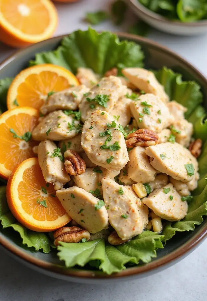 29 No Mayo Chicken Salad Recipes That Are Light & Refreshing 21 29 No Mayo Chicken Salad Recipes That Are Light & Refreshing - 20. Citrus Chicken Salad
