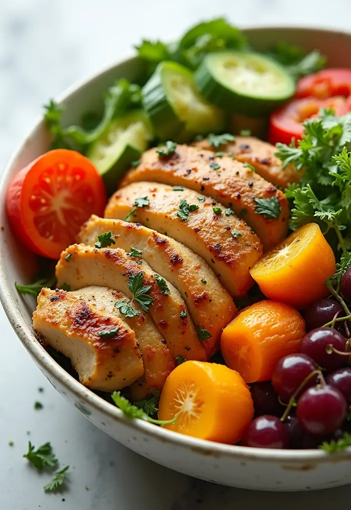 29 No Mayo Chicken Salad Recipes That Are Light & Refreshing 22 29 No Mayo Chicken Salad Recipes That Are Light & Refreshing - 21. Roasted Vegetable Chicken Salad