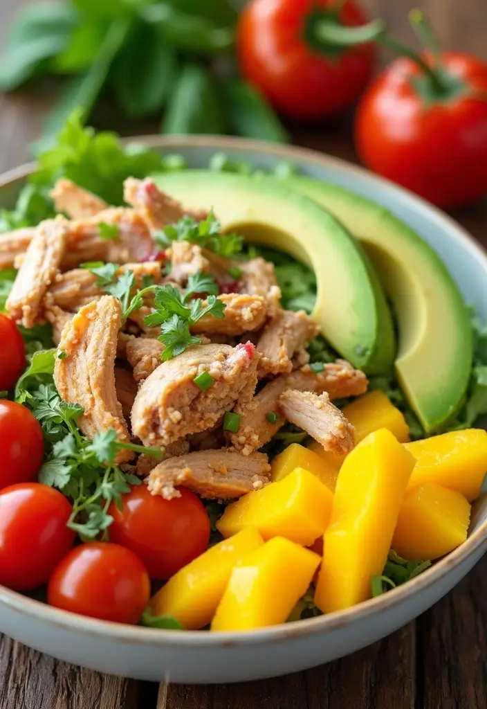 29 No Mayo Chicken Salad Recipes That Are Light & Refreshing 24 29 No Mayo Chicken Salad Recipes That Are Light & Refreshing - 23. Chicken Salad with Mango and Avocado