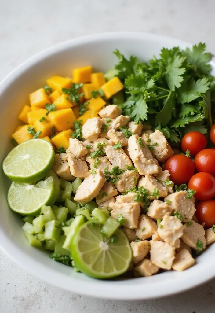 29 No Mayo Chicken Salad Recipes That Are Light & Refreshing 27 29 No Mayo Chicken Salad Recipes That Are Light & Refreshing - 26. Cilantro Lime Chicken Salad