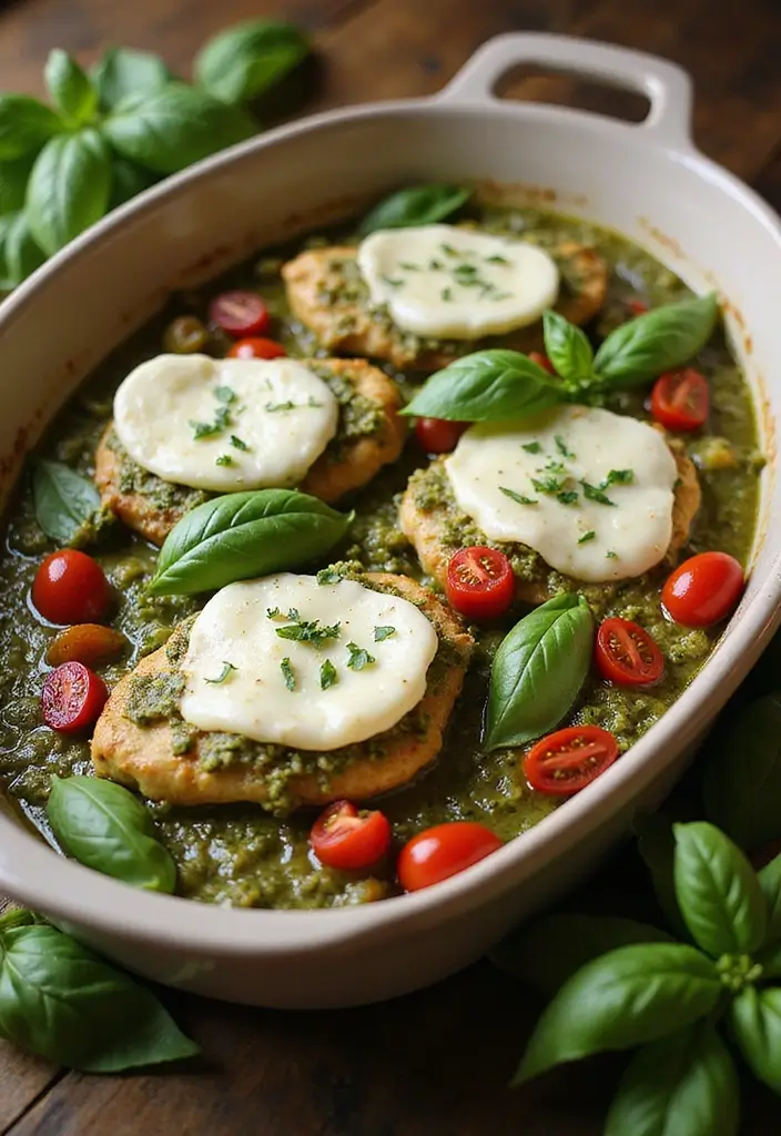 29 Rice-A-Roni Chicken Casserole Recipes That Are Cheesy & Cozy 19 29 Rice-A-Roni Chicken Casserole Recipes That Are Cheesy & Cozy - 18. Pesto Chicken and Rice Casserole