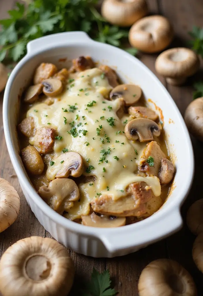 29 Rice-A-Roni Chicken Casserole Recipes That Are Cheesy & Cozy 4 29 Rice-A-Roni Chicken Casserole Recipes That Are Cheesy & Cozy - 3. Creamy Chicken and Mushroom Casserole
