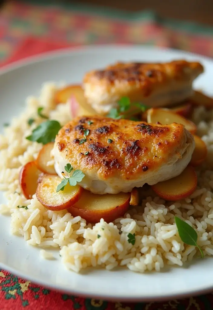 30 Apple and Brie Stuffed Chicken Recipes That Feel Gourmet 18 30 Apple and Brie Stuffed Chicken Recipes That Feel Gourmet - 17. Apple and Brie Stuffed Chicken with Rice