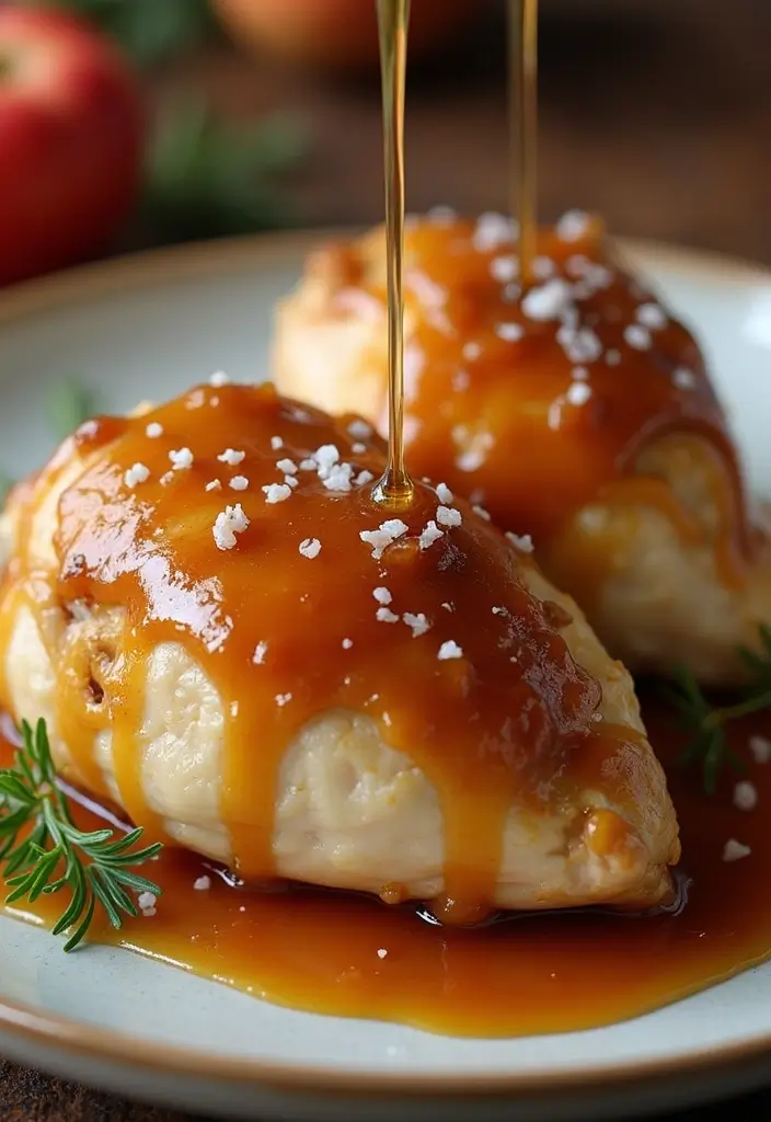 30 Apple and Brie Stuffed Chicken Recipes That Feel Gourmet 23 30 Apple and Brie Stuffed Chicken Recipes That Feel Gourmet - 22. Apple and Brie Stuffed Chicken with Caramel Sauce