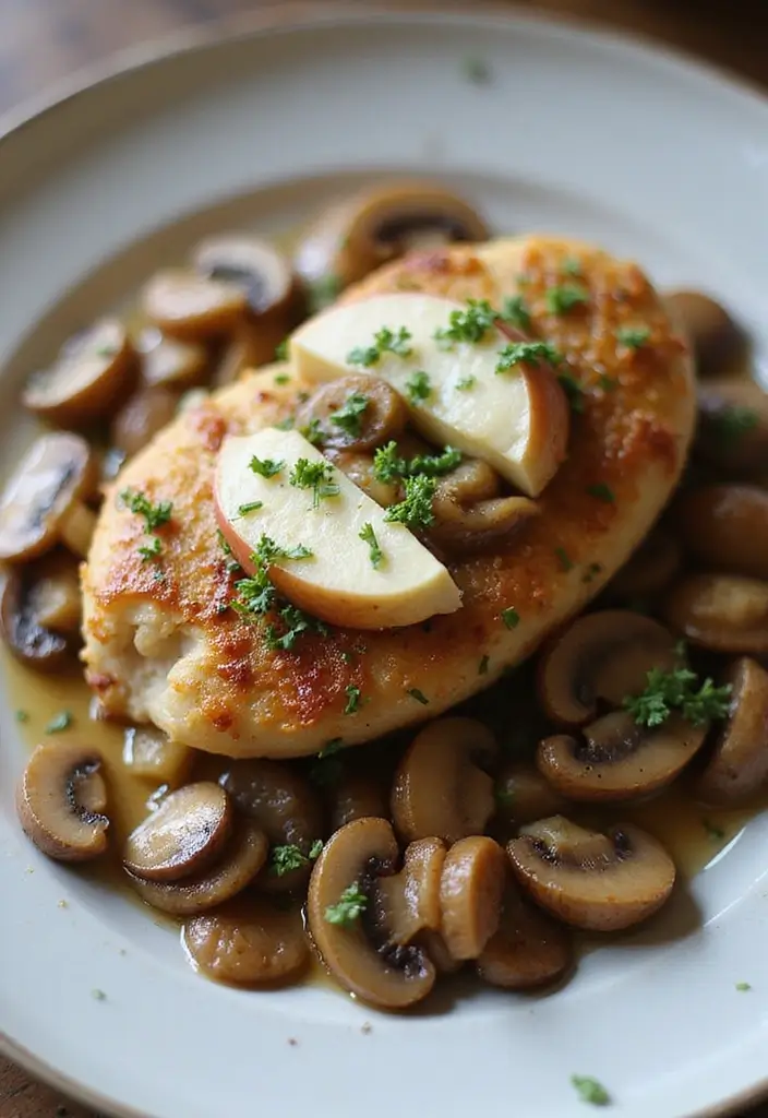 30 Apple and Brie Stuffed Chicken Recipes That Feel Gourmet 31 30 Apple and Brie Stuffed Chicken Recipes That Feel Gourmet - 30. Apple and Brie Stuffed Chicken with Mushrooms
