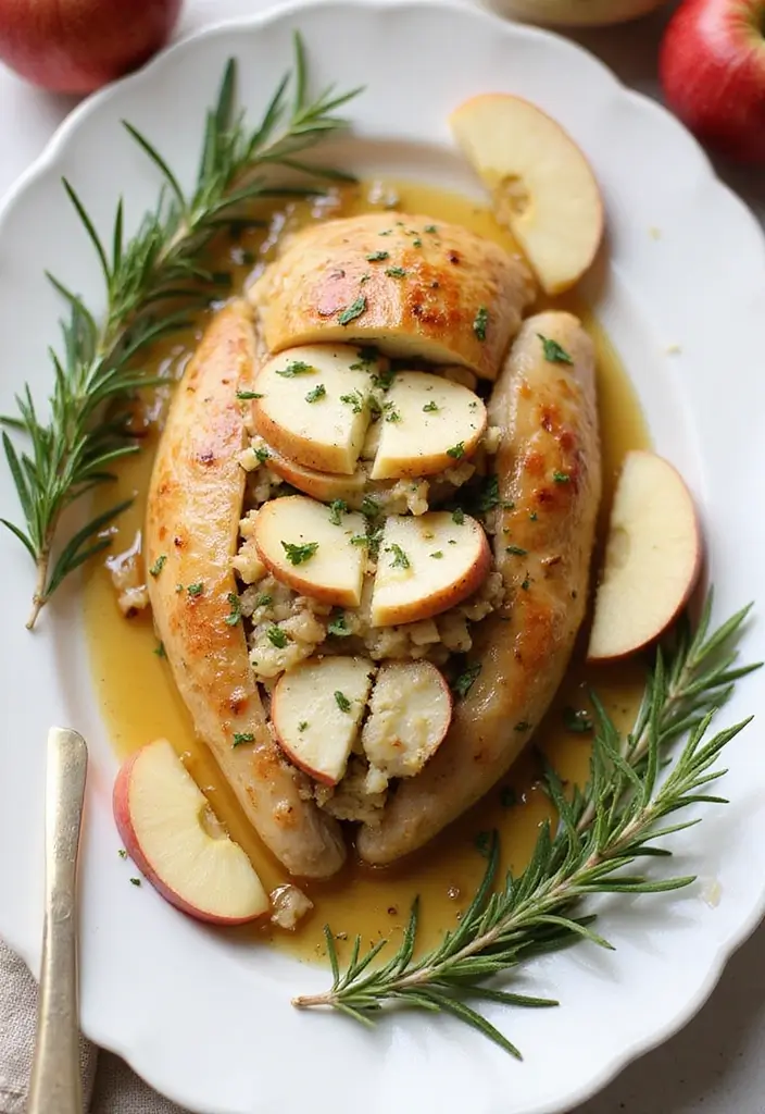 30 Apple and Brie Stuffed Chicken Recipes That Feel Gourmet 9 30 Apple and Brie Stuffed Chicken Recipes That Feel Gourmet - 8. Apple and Brie Stuffed Chicken with Garlic and Herbs