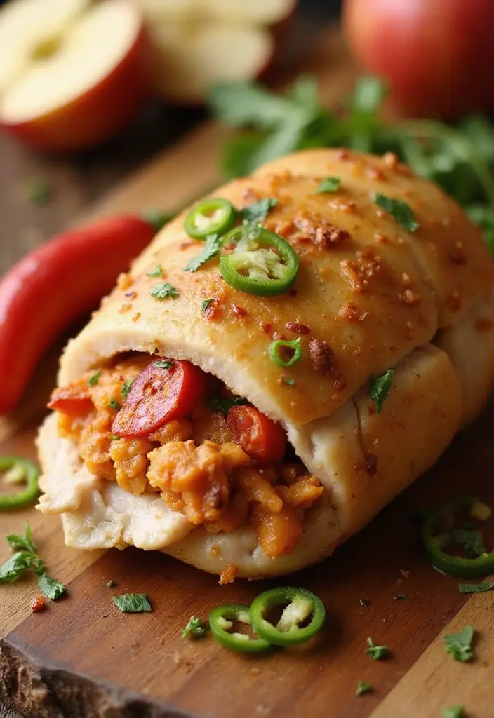30 Apple and Brie Stuffed Chicken Recipes That Feel Gourmet 10 30 Apple and Brie Stuffed Chicken Recipes That Feel Gourmet - 9. Spicy Apple and Brie Stuffed Chicken