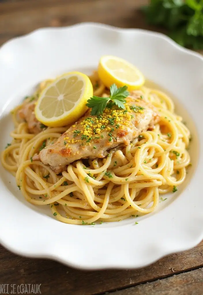 30 Chicken Angel Hair Pasta Recipes That Are Light & Creamy 2 30 Chicken Angel Hair Pasta Recipes That Are Light & Creamy - 1. Lemon Garlic Chicken Angel Hair